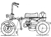 Переделка мопеда в трицикл