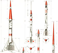 Двухступенчатая модель ракеты